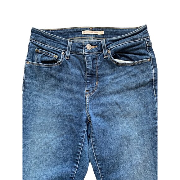 Levis Strauss & Co. Womens Classic Mid Rise Skinny Jeans Blue Denim Size 6 - Picture 3 of 14